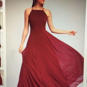 Burgundy size S Lulu dress brand new